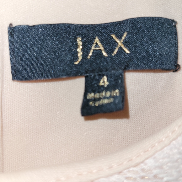 Jax pink lace overlay dress size 4 - Picture 4 of 7